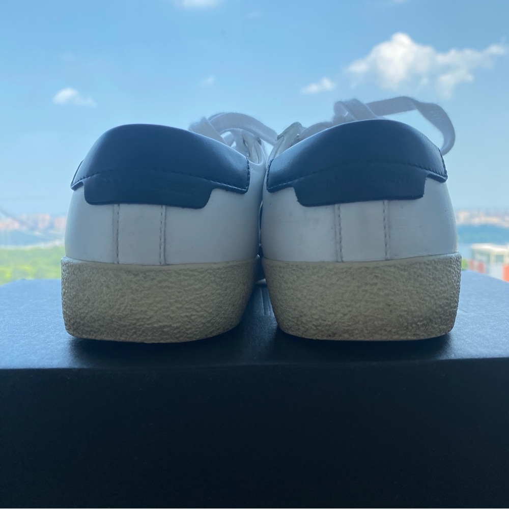 Saint Laurent Court Classic SL/06 Embroidered Sneakers - Picture 9 of 15